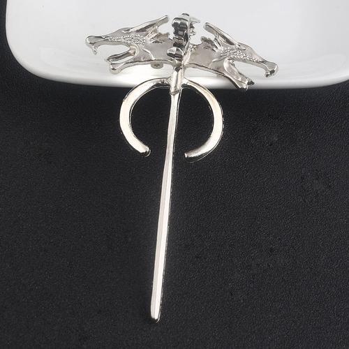 Broche Tête De Loup Pour Film Et Télévision, Game Of Thrones Of Ice... on Productcaster.