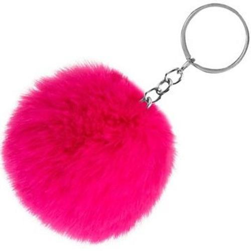 Pendentif porte-clés pour clés de sac, pompon fourrure YSK230 on Productcaster.