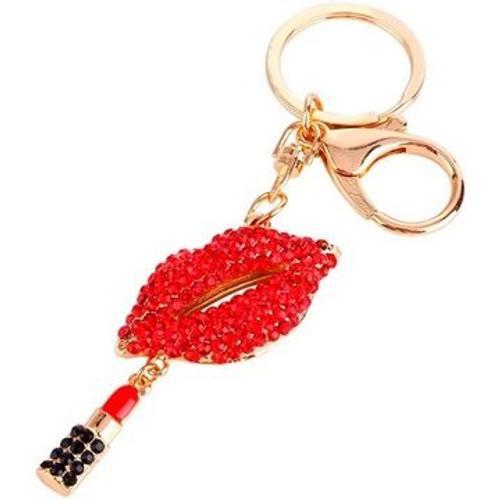 PORTE-CLÉS PORTE-CLÉS PENDENTIFS CLÉS LÈVRES AVEC ROUGE À LÈVRES CA... on Productcaster.