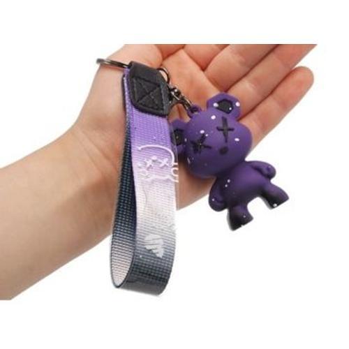 PORTE-CLÉS OURS Violet Pour Clés de Sac à Dos Galaxy YSK4473 on Productcaster.