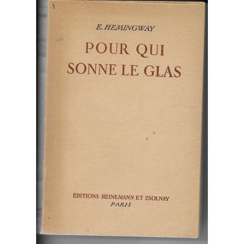 Pour Qui Sonne Le Glas (Édition De 1948) on Productcaster.