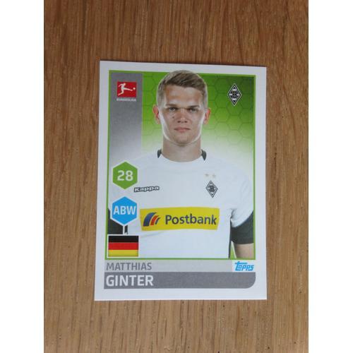 Image N°204 Panini Foot Bundesliga 2017-18 -Matthias Ginter- Boruss... on Productcaster.