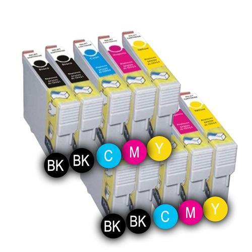 PACK 10 x ENCRES COMPATIBLES INKPRO MULTICOLORESE T0711 BK - T0714 ... on Productcaster.