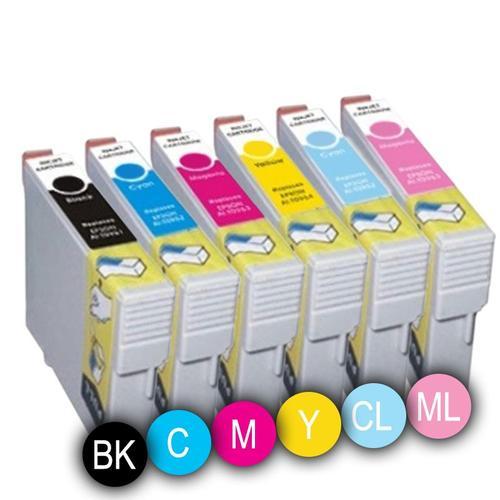 PACK 6 x ENCRES COMPATIBLES INKPRO MULTICOLORESE T0801 BK - T0804 Y... on Productcaster.