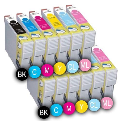 PACK 12 x ENCRES COMPATIBLES INKPRO MULTICOLORESE T0801 BK - T0804 ... on Productcaster.