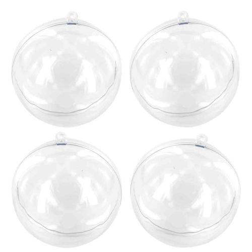 Boule En Plastique Cristal Transparent 6 Cm X 4 Pièces - Megacrea Diy on Productcaster.