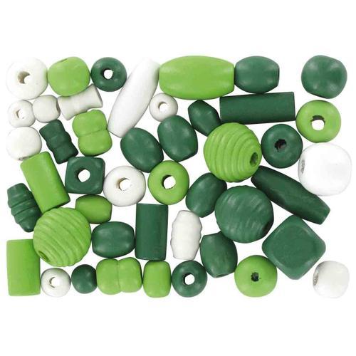 Perles En Bois 0,5 À 2 Cm Assortiment Vert 110 Pièces - Megacrea Diy on Productcaster.