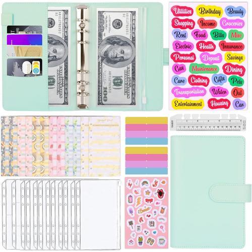 A6 Classeur Budget, 30 Pcs Budget Planner En Pu Cuir, 6 Anneaux Cla... on Productcaster.