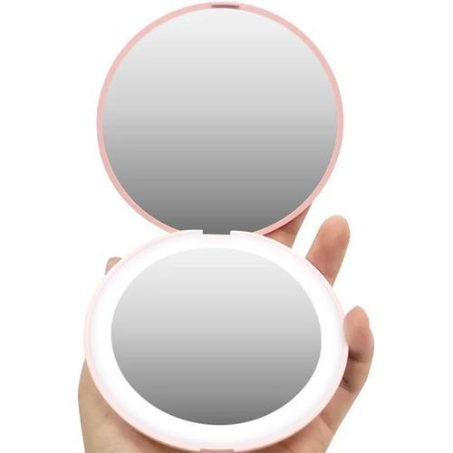 Miroir De Poche Grossissant X10 Double Face Pour Fille - Mini Miroi... on Productcaster.