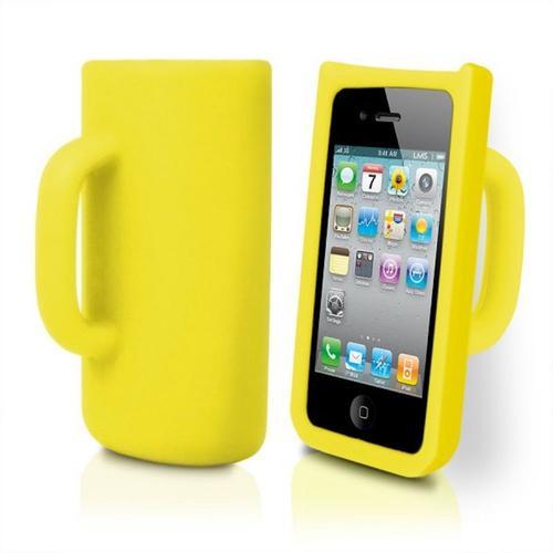 Coque Case Iphone 4 4s Mug Tasse 3d Jaune Retro Design Silicone Sou... on Productcaster.