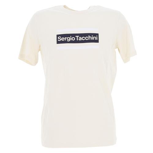 Tee Shirt Manches Courtes Sergio Tacchini Lared T-Shirt Beige on Productcaster.