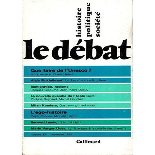 Le Débat N° 37, Novembre 1985 on Productcaster.