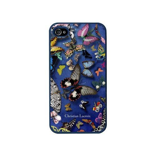 Coque Case Iphone 4 4s Christian Lacroix Butterfly Bleu Silicone Ri... on Productcaster.