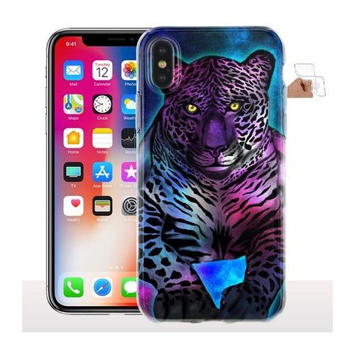 Coque Iphone X Leopard Bleu Coque Portable Animaux / Tpu on Productcaster.