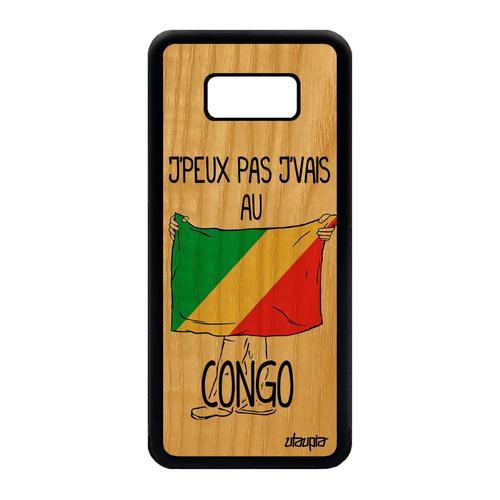 Coque Bois Silicone J'peux Pas J'vais Au Congo Pour Galaxy S8 Plus ... on Productcaster.