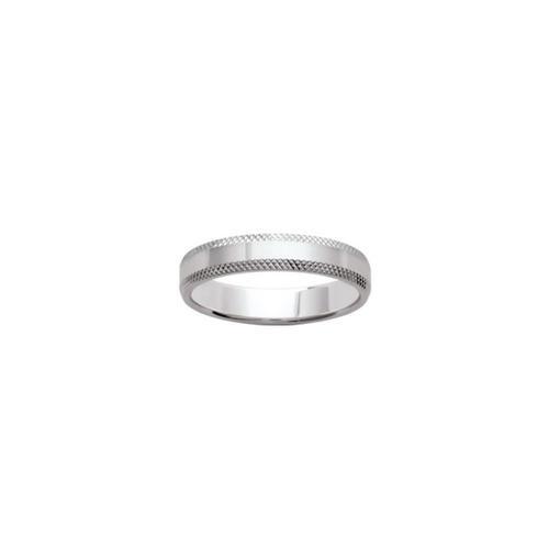 Bague Femme Homme Alliance Argent 925 Rhodié Anneau 4mm Losanges on Productcaster.