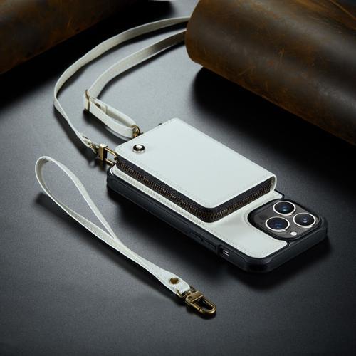 Étui De Téléphone À Bandoulière En Cuir Avec Fermeture Éclair Pour ... on Productcaster.