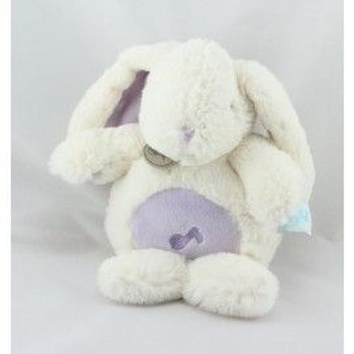 Doudou Musical Peluche Musicale Lapin Baby Nat' Babynat Blanc M... on Productcaster.