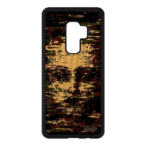 Coque Bois Silicone Portrait Galaxy S9 Plus Art De Protection Milit... on Productcaster.