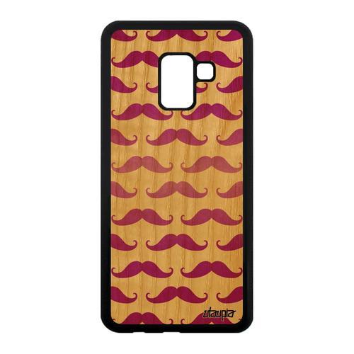 Coque Samsung A8 2018 En Bois Silicone Moustache Image Couleur Tele... on Productcaster.