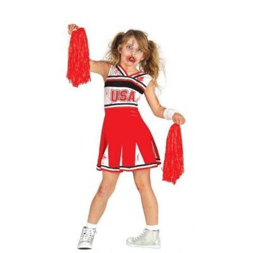 Déguisement De Pom-Pom Girl Cheerleader Zombie Pour Fille (Taille 5... on Productcaster.