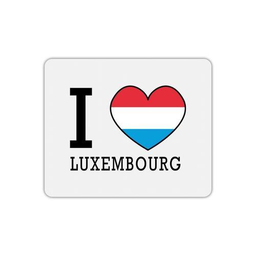 Tapis de souris i love drapeau luxembourg on Productcaster.