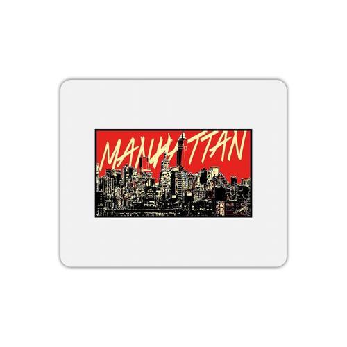 Tapis de souris rectangle imprimé logo manhattan on Productcaster.