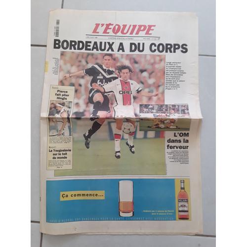 Journal L'Equipe 16253 - 10 Aout 1998 - Yougoslavie Basket on Productcaster.