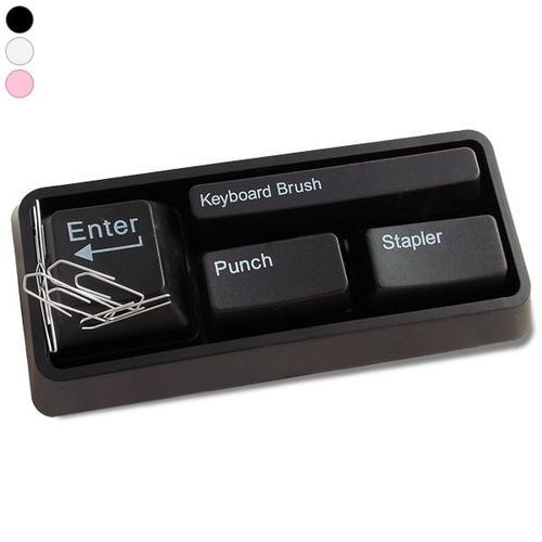 Kit accessoires bureau clavier : brossette, perforatrice, agrafeuse... on Productcaster.