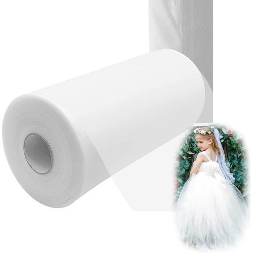 Tulle Tissu Rouleau tulle 30 cm x 100 yard¿30cm x 91.5m¿blanc Tulle... on Productcaster.