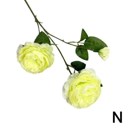 D8D7 Rose europeenne en soie 3 tetes pivoine artificielle fleur pou... on Productcaster.