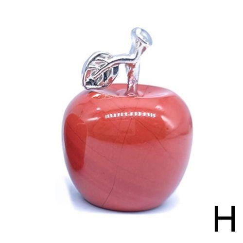 rouge 18*20mm Statue de pomme en cristal de guerisondecoration de m... on Productcaster.