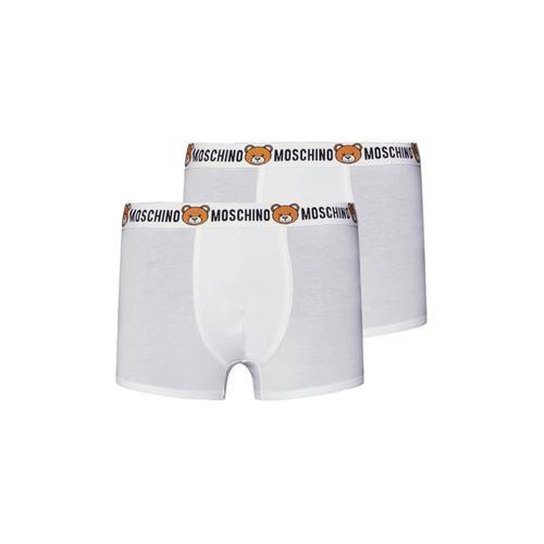 Moschino Underwear Lot De 2 Boxers Avec Bande Logo Teddy Blanche on Productcaster.