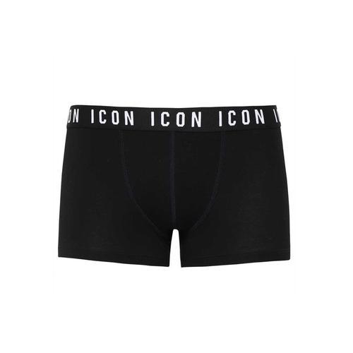 Boxer Dsquared2 En Coton Stretch Avec Bande Logo Icon Noire on Productcaster.