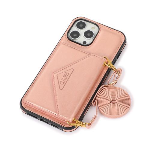 Coque Portefeuille En Cuir Avec Lanière Pour Iphone Compatible Modè... on Productcaster.