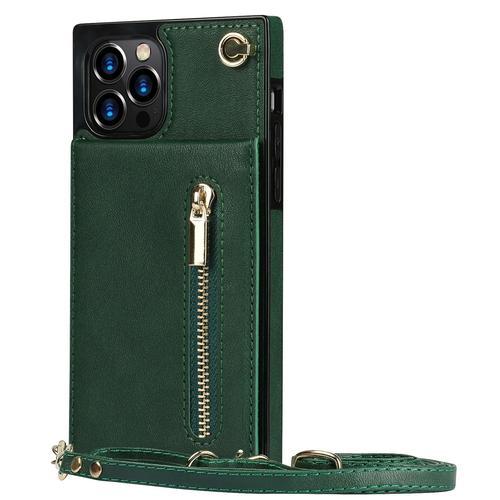 Portefeuille À Fermeture Éclair Pour Iphone Étui En Cuir Avec Porte... on Productcaster.