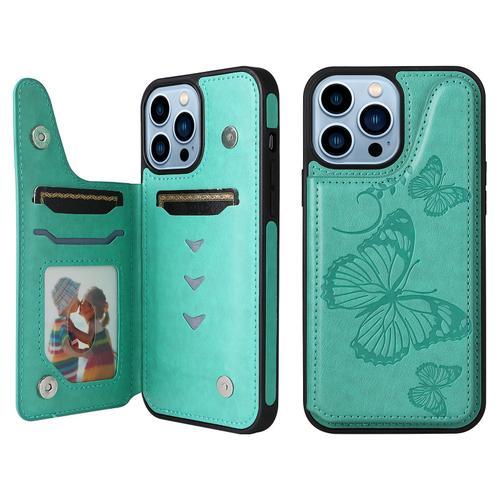 Étui Portefeuille En Cuir Avec Porte-Cartes Pour Iphone Pour Modèle... on Productcaster.