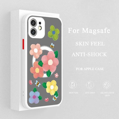 Coque De Téléphone Magnétique Pour Magsafe Coque Hybride Fleur Flor... on Productcaster.