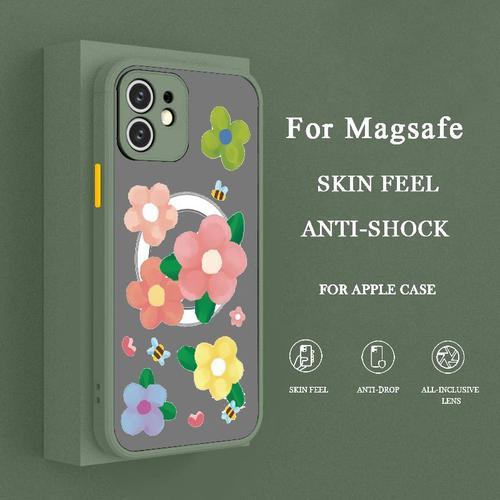 Coque De Téléphone Magnétique Pour Magsafe Coque Hybride Fleur Flor... on Productcaster.