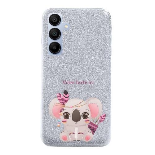 Coque Pour Galaxy A25 Paillettes Argent Koala Boho Kawaii on Productcaster.