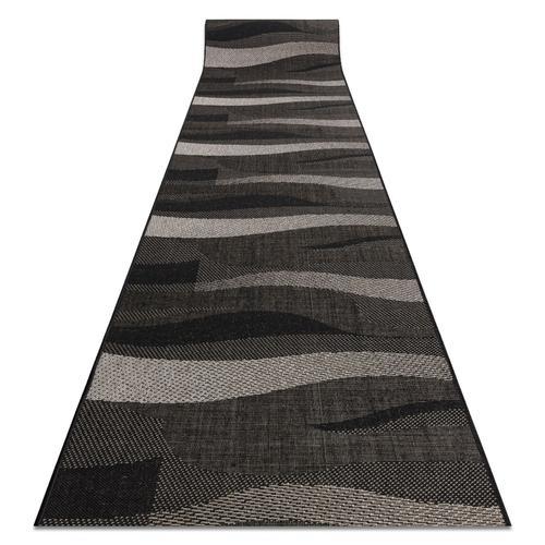 70x520 Cm Tapis De Couloir Sizal Floorlux Modèle 20212 Noir / Argen... on Productcaster.