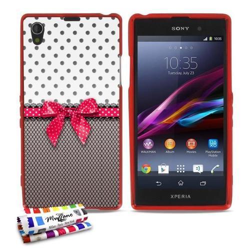 Coque Case Sony Xperia Z1 " Pin Up " Silicone Rouge Souple (Tpu) on Productcaster.