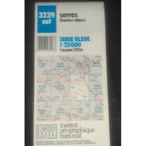 Carte 3239 Est Serres on Productcaster.