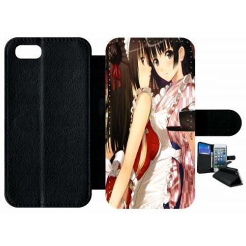 Etui A Rabat - Filles Manga 2 - Compatible Avec Apple Iphone 8 - Si... on Productcaster.