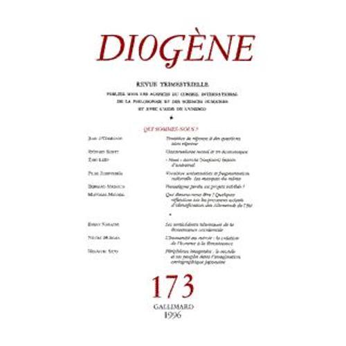 Diogène N° 173 - Qui Sommes-Nous ? on Productcaster.