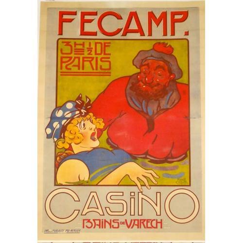 Affiche Fécamp Casino Bains De Varech on Productcaster.