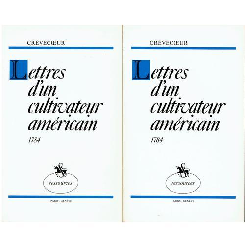 Lettres D Un Cultivateur Americain Tome 1 Et 2 on Productcaster.