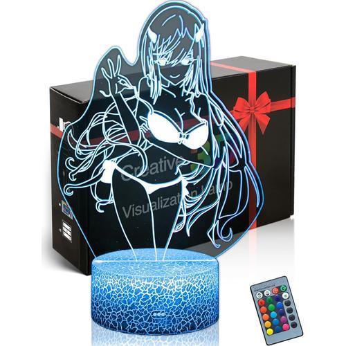 Lampe d'ambiance 3D Illusion Darling Franxx - Veilleuse LED manga -... on Productcaster.