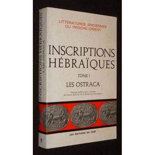 Inscriptions Hébraïques, Tome 1 : Les Ostraca on Productcaster.