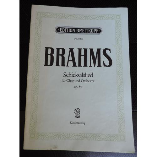 Brahms - Schicksalslied Op.54 - Version Choeur/Piano on Productcaster.